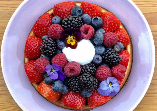 Colorful and flavorful brunch dishes at Wicked Waffles