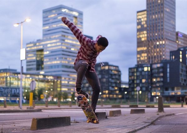 Largest skate park in the Netherlands on Zeeburgereiland