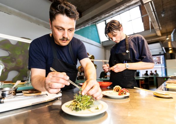 A sublime sourdough pizza is enjoyed at Euro Pizza in North