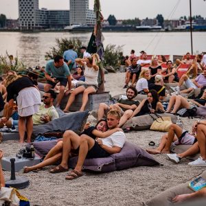 Place in North, city beach with culture and gastronomy on ’t IJ
